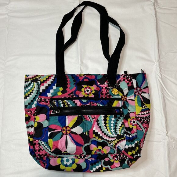 Joe Boxer Colorful Floral Geometric Carrying Shoulder Bag - Picture 1 of 13